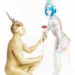 bodypainted statues