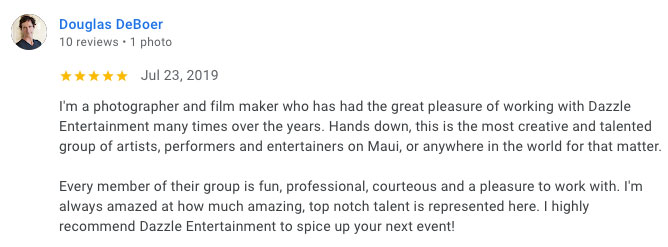 maui entertainers review
